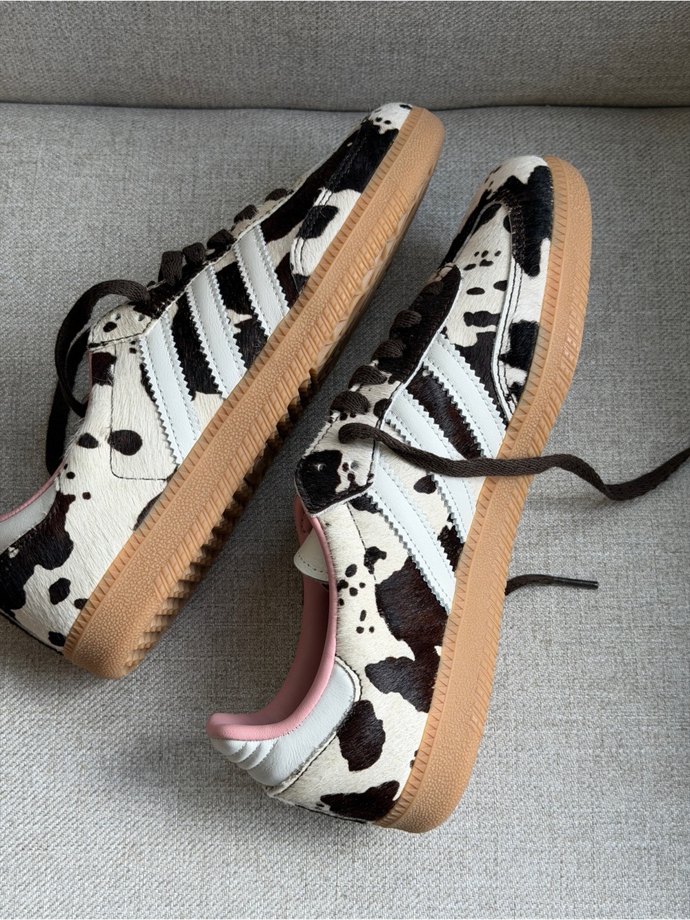 Adidas Cow Print Samba Sneakers,pony hair,US 9, fit closer to US 10, insole 26cm - Picture 10 of 11
